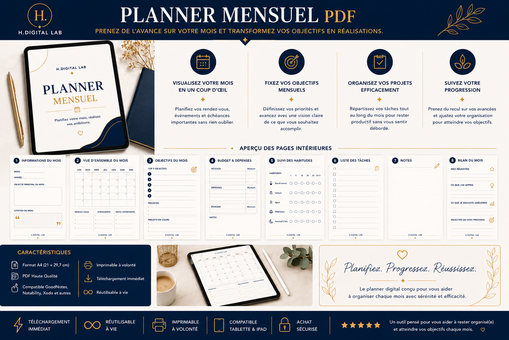 Kit Complet d’Organisation – Tous vos outils digitaux en un seul pack