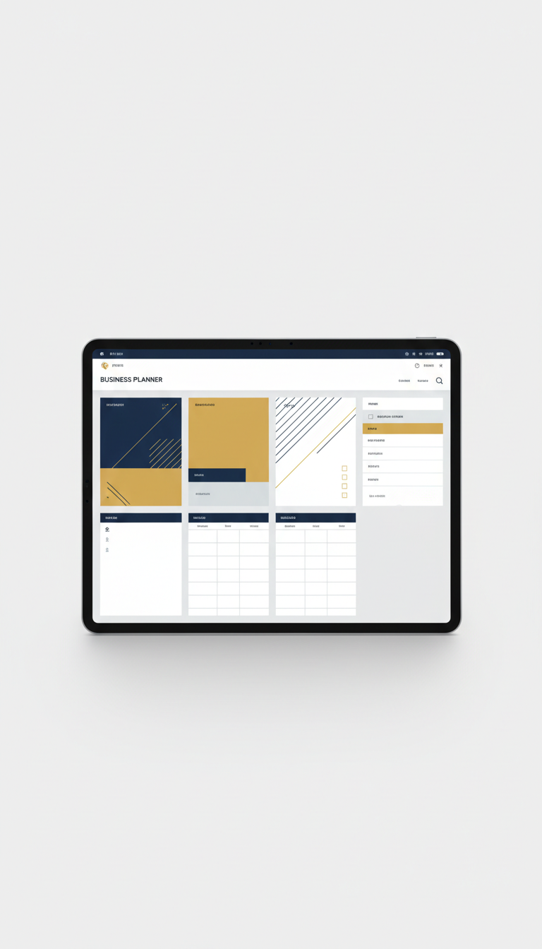 Planner professionnel PDF interactif