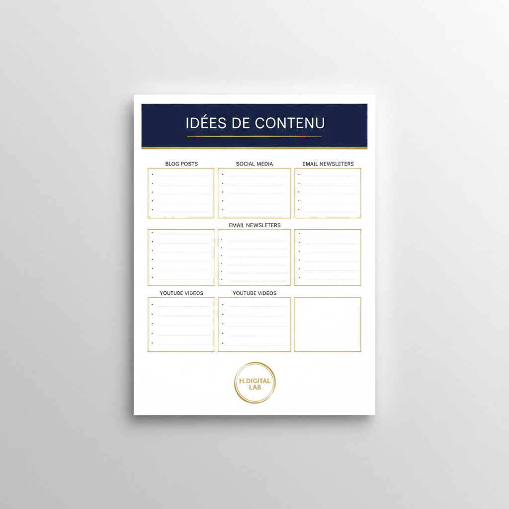 Calendrier Éditorial | Planification Réseaux Sociaux - H Digital Lab