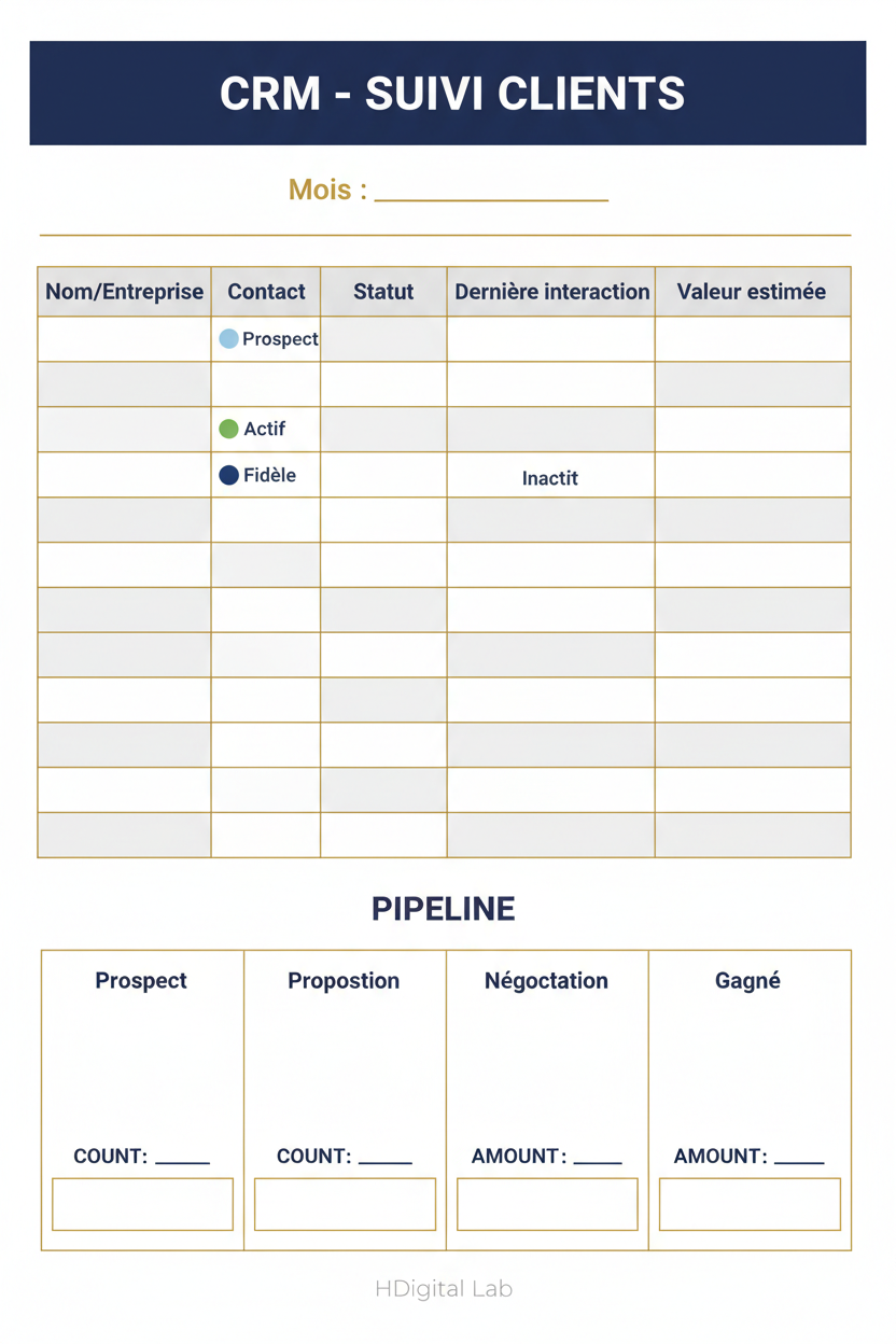 Carte – CRM Suivi Clients