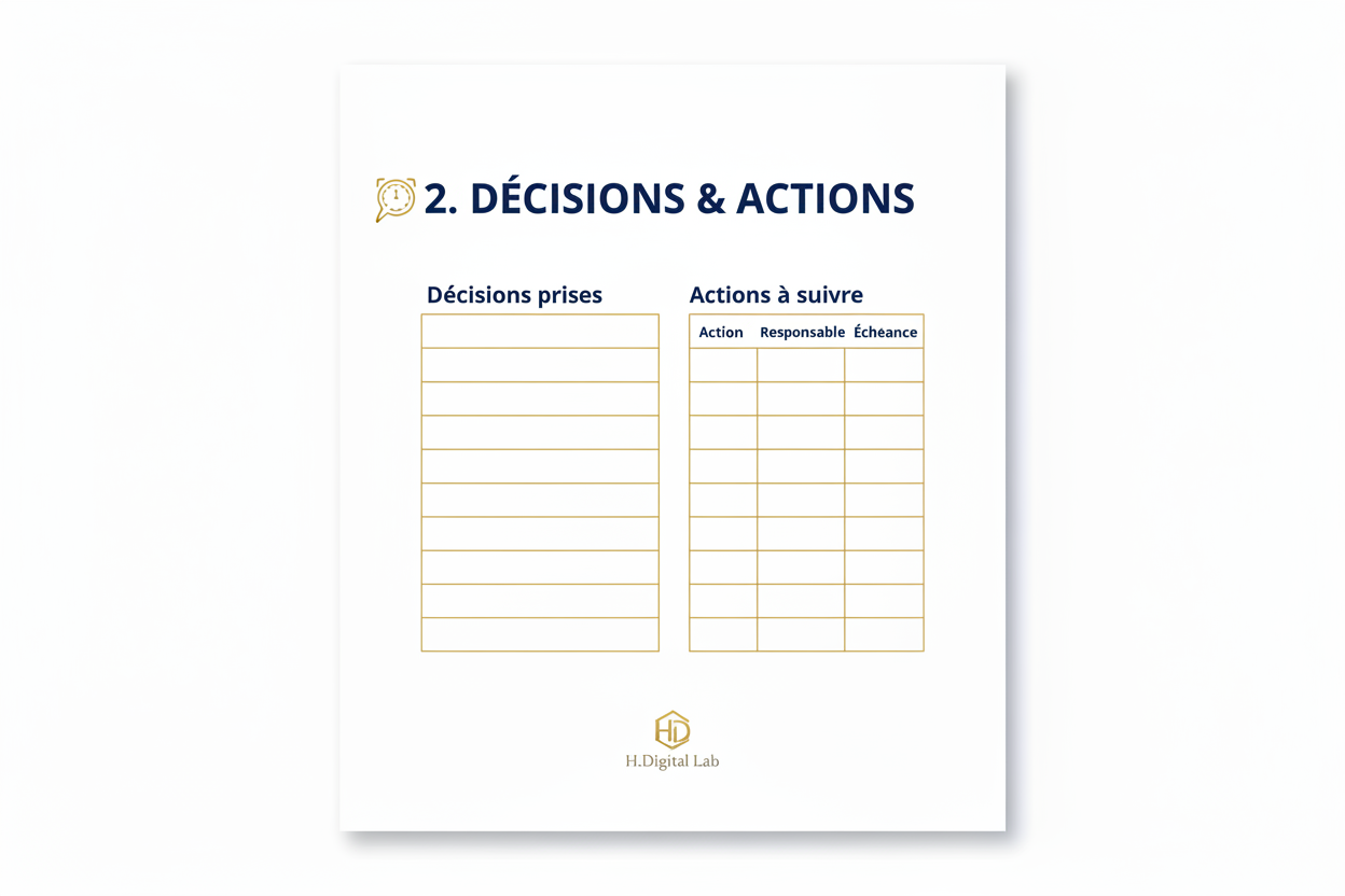 Décisions & Actions