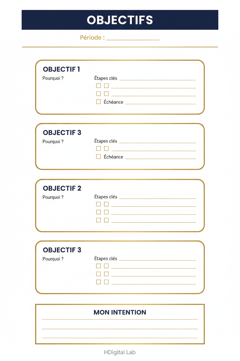 Carte – Objectifs