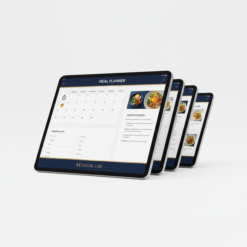 Pages intérieures Meal Planner