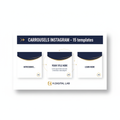 15 Templates Carrousels Instagram - H.Digital Lab