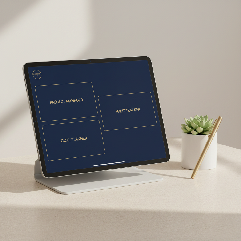 Mockup iPad Pack Notion Productivité