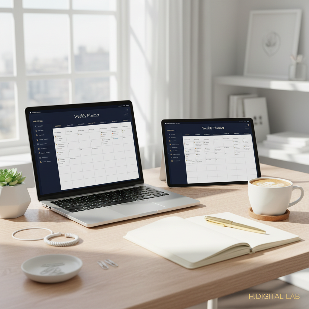 Lifestyle MacBook Planner Hebdomadaire