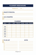 Carte Maître 001 – Planning Hebdomadaire