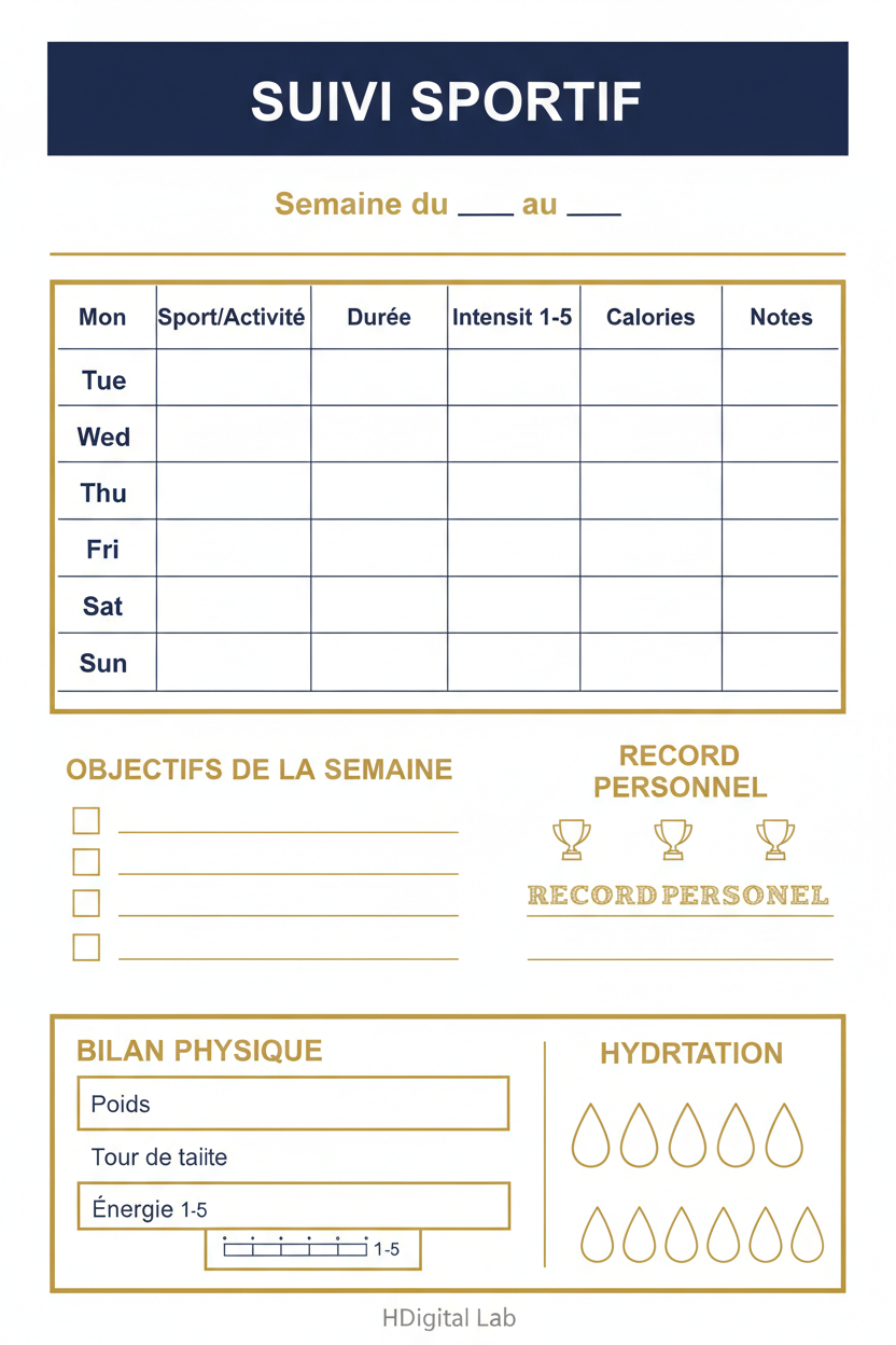 Carte – Suivi Sportif