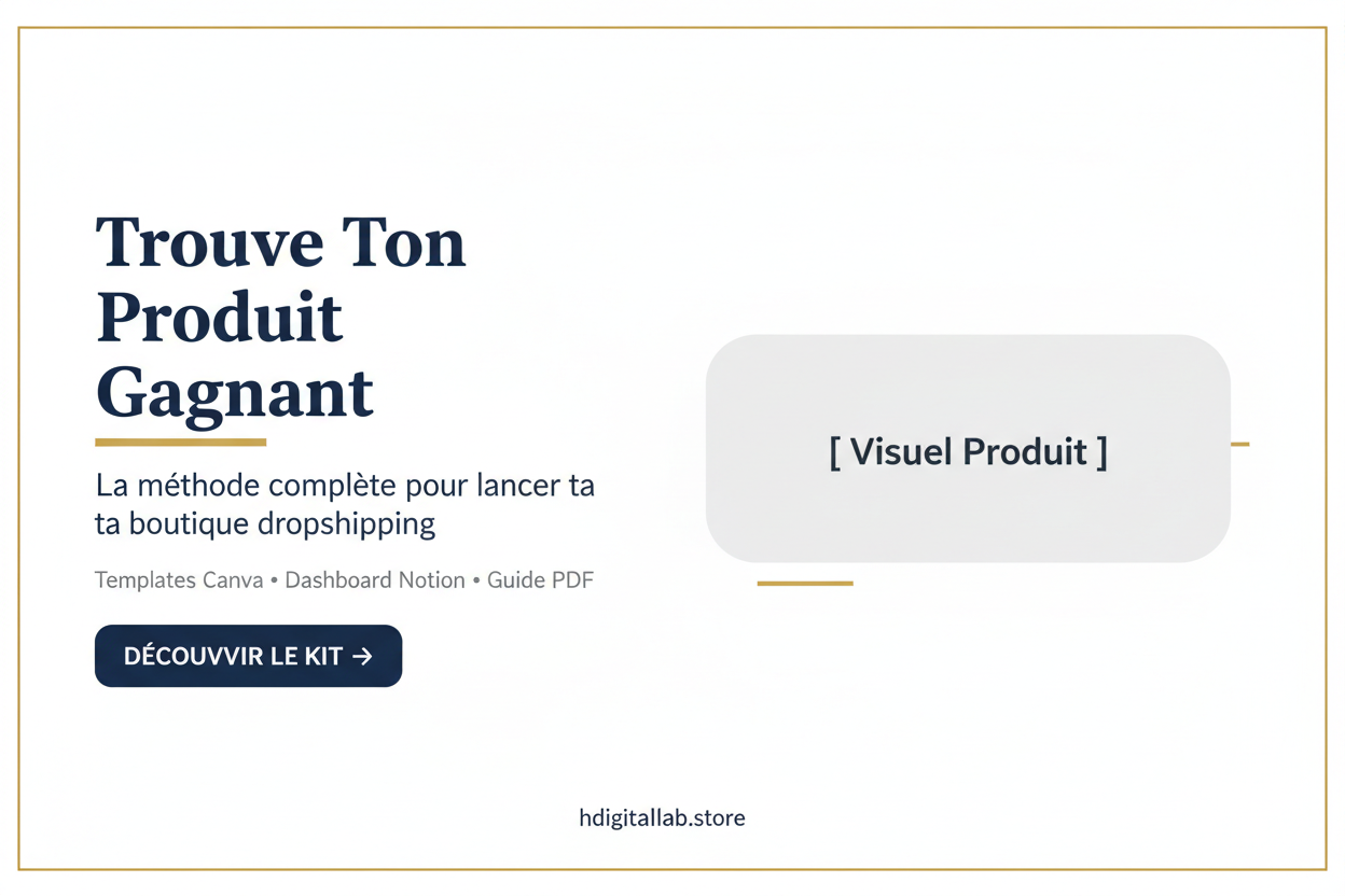 Template Canva — Bannière Hero Boutique