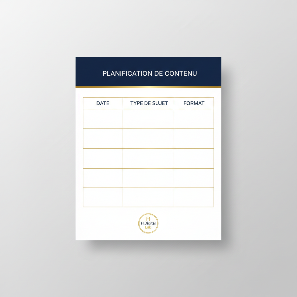 Calendrier Éditorial PDF | Planification Réseaux Sociaux
