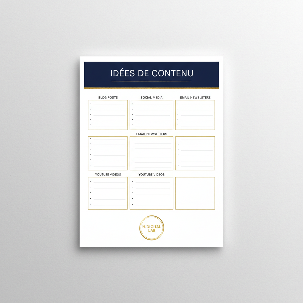 Calendrier Éditorial PDF | Planification Réseaux Sociaux
