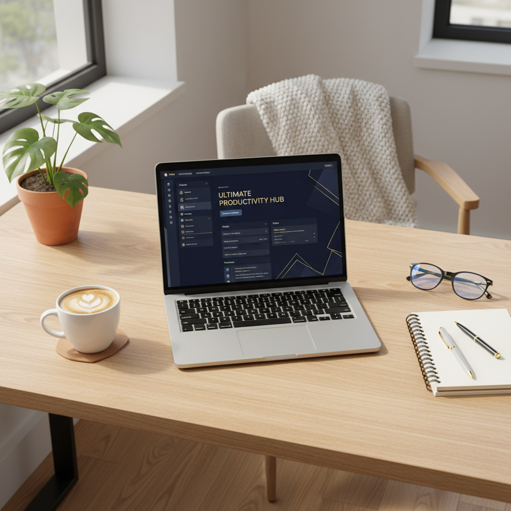 Lifestyle MacBook Dashboard Notion