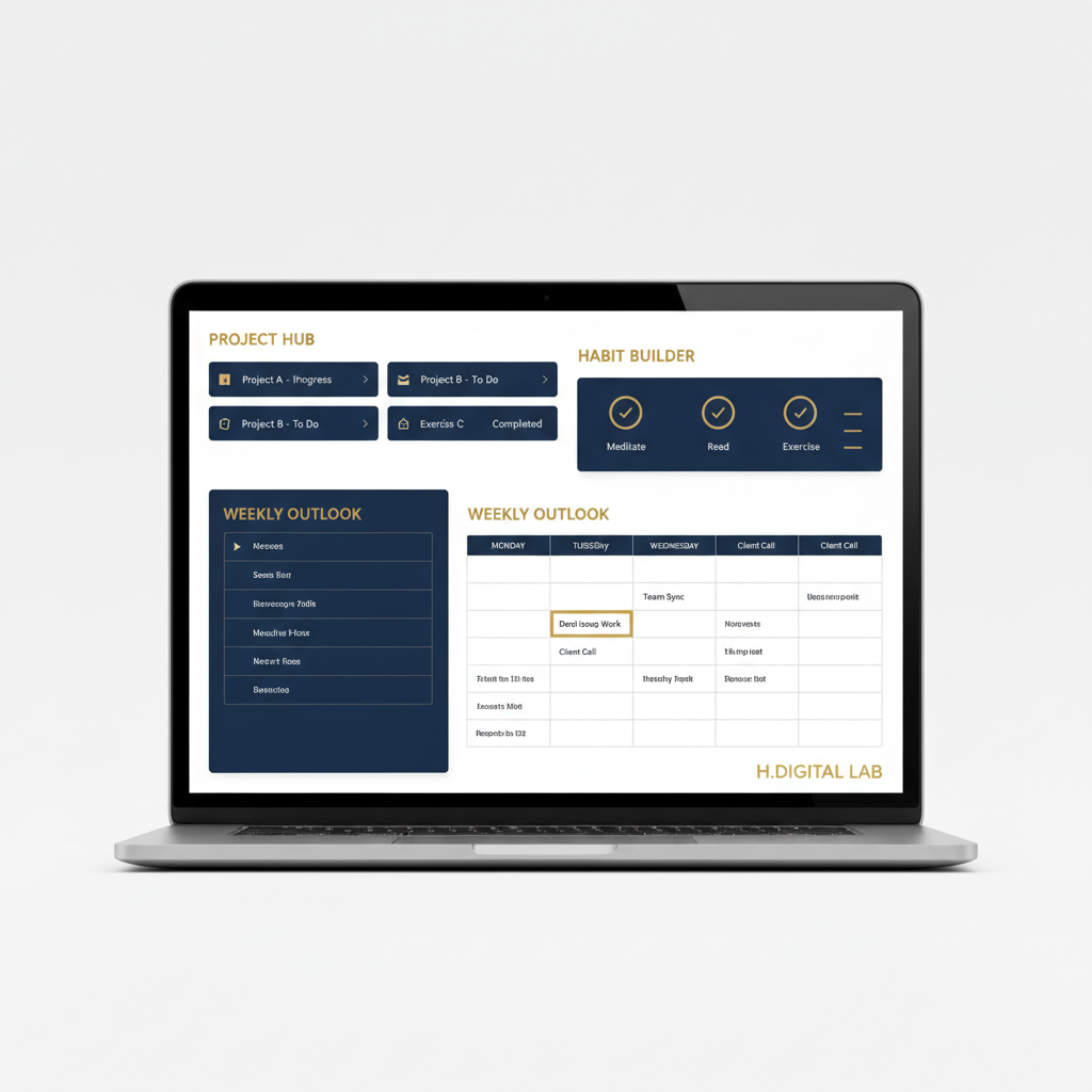 Laptop Notion Dashboard