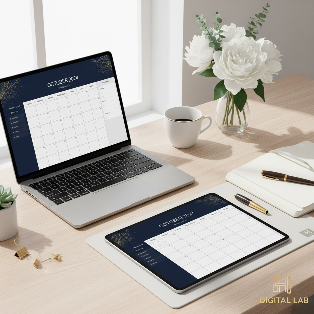 Lifestyle MacBook Planner Mensuel