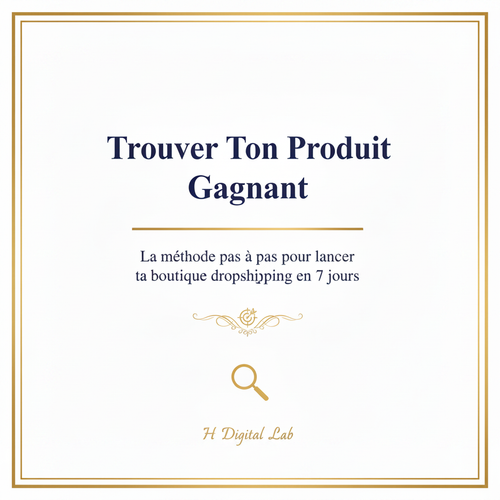 Couverture Guide PDF — Trouver Ton Produit Gagnant