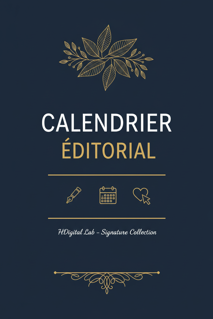 Couverture – Calendrier Éditorial Signature Collection