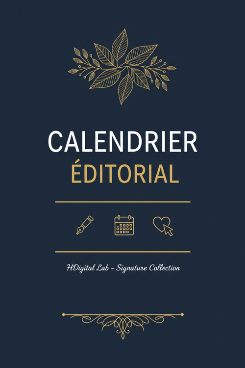Couverture – Calendrier Éditorial Signature Collection