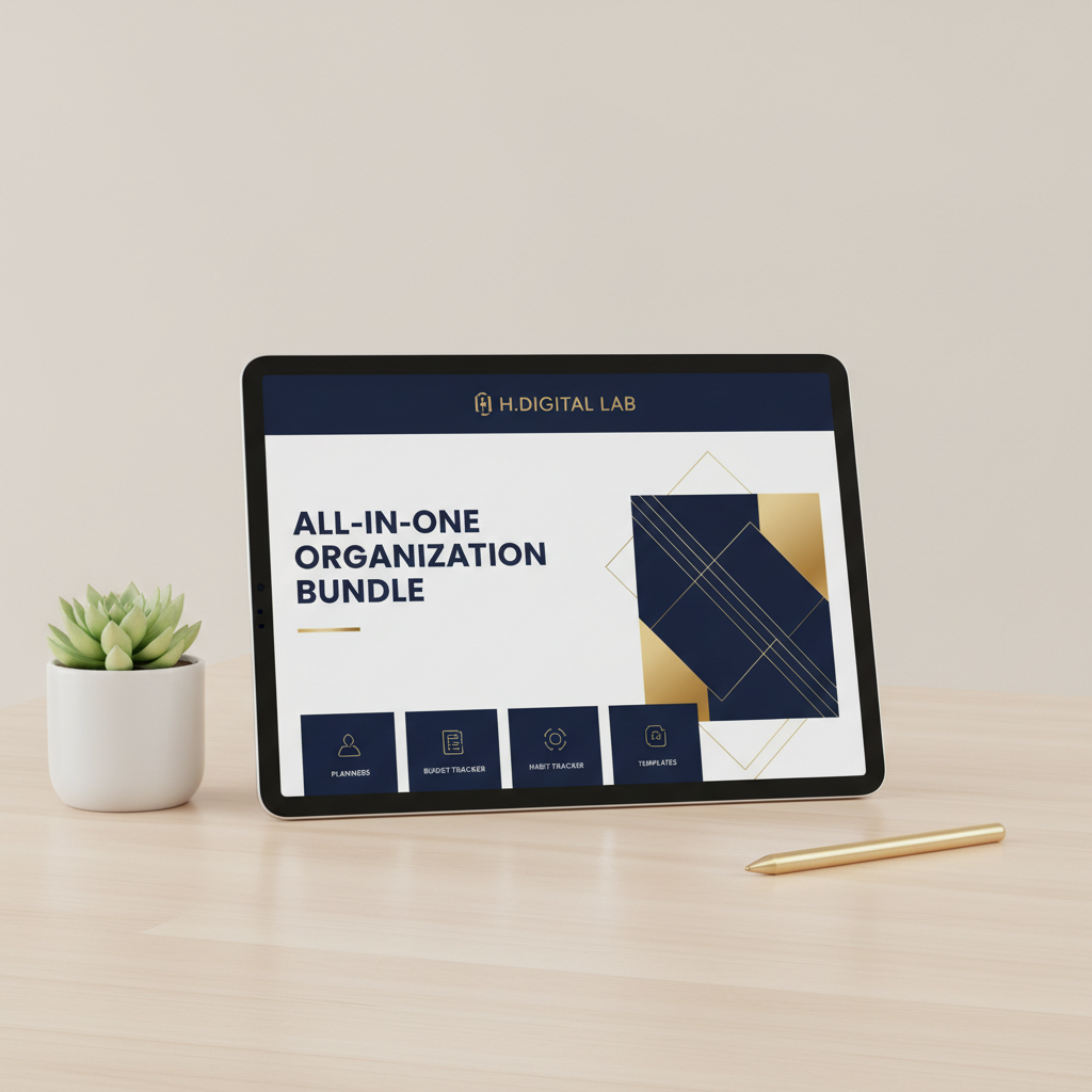 Mockup iPad Kit Complet d'Organisation