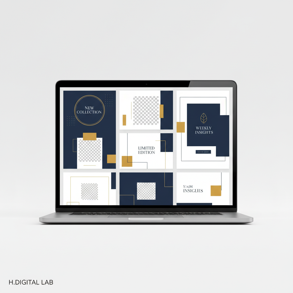 Grille templates marketing Canva