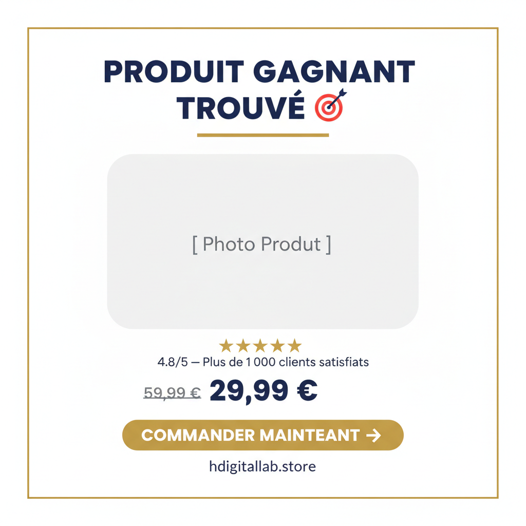 Template Canva — Pub Produit Gagnant