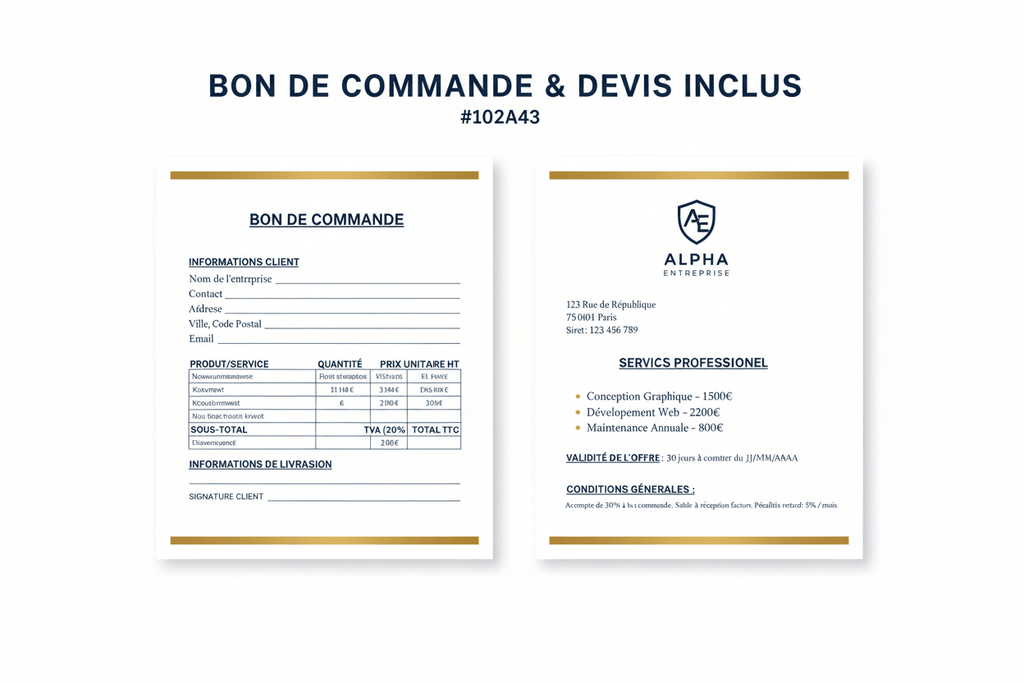 Pack Administratif & Business PDF | Kit Complet Entrepreneur – Téléchargeable - H Digital Lab
