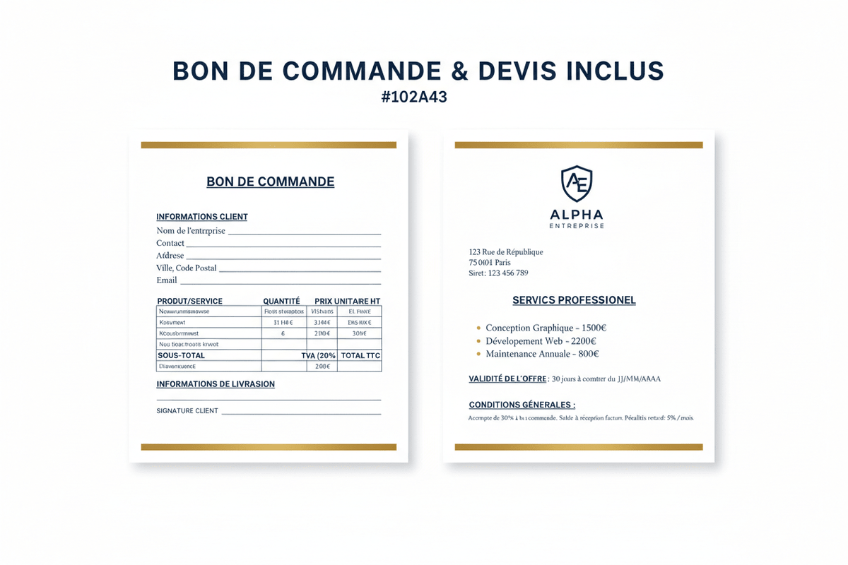 Pack Administratif & Business PDF | Kit Complet Entrepreneur – Téléchargeable - H Digital Lab