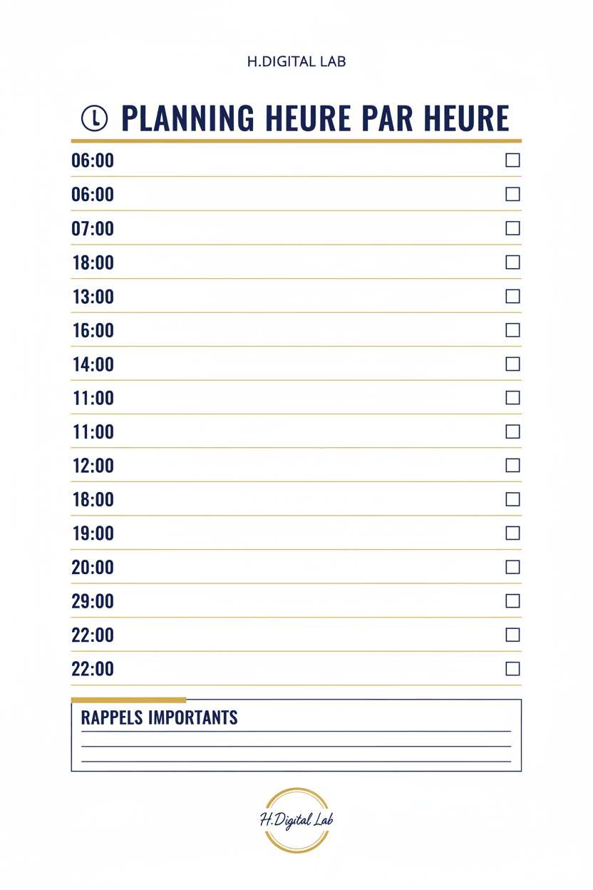 Pack Planners Complet | Quotidien + Hebdomadaire + Mensuel+Meal planner - H Digital Lab