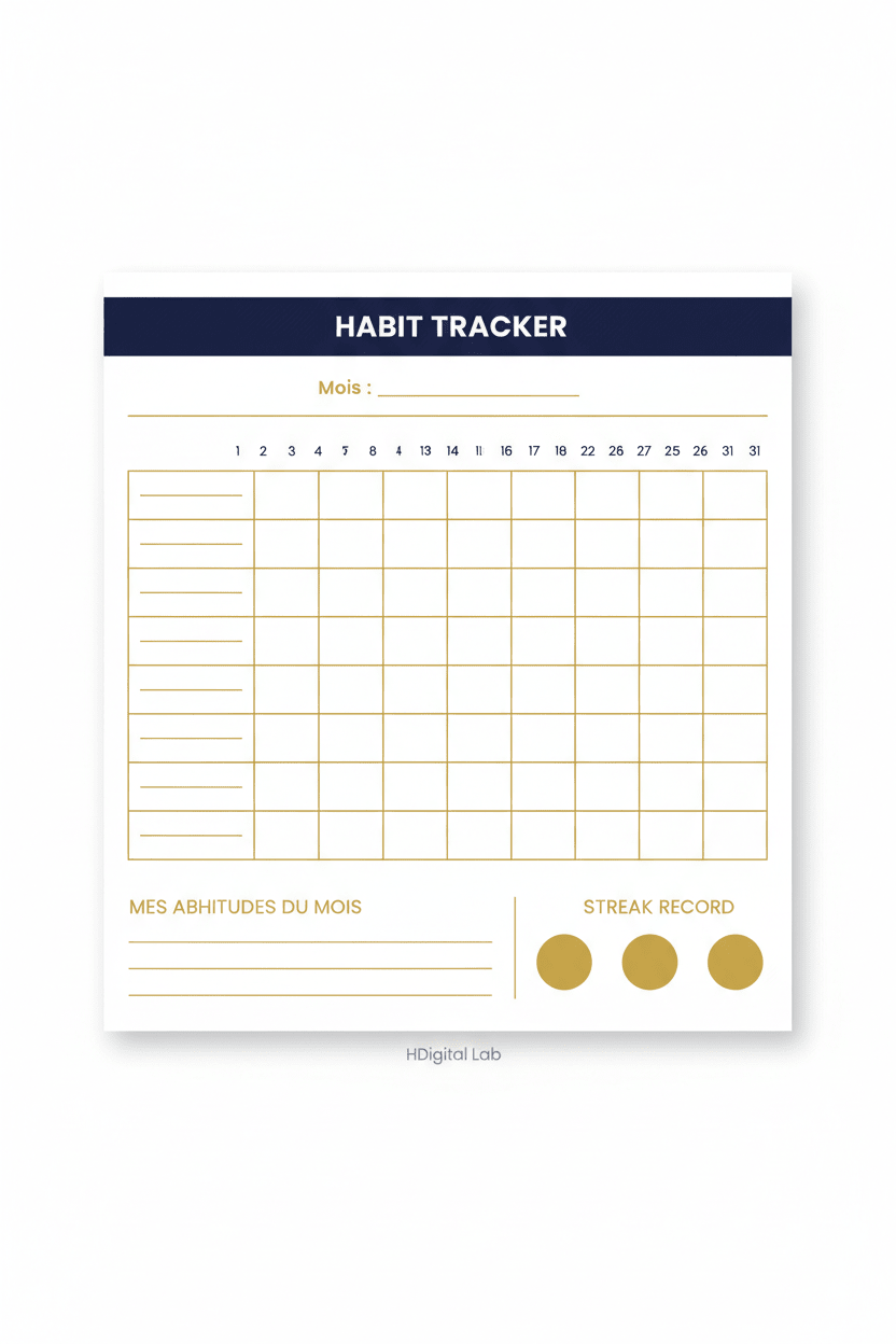 Pack Planners Complet | Quotidien + Hebdomadaire + Mensuel+Meal planner - H Digital Lab