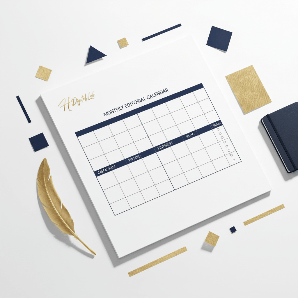 Planner Mensuel- Organise ton mois en quelque minute - H Digital Lab